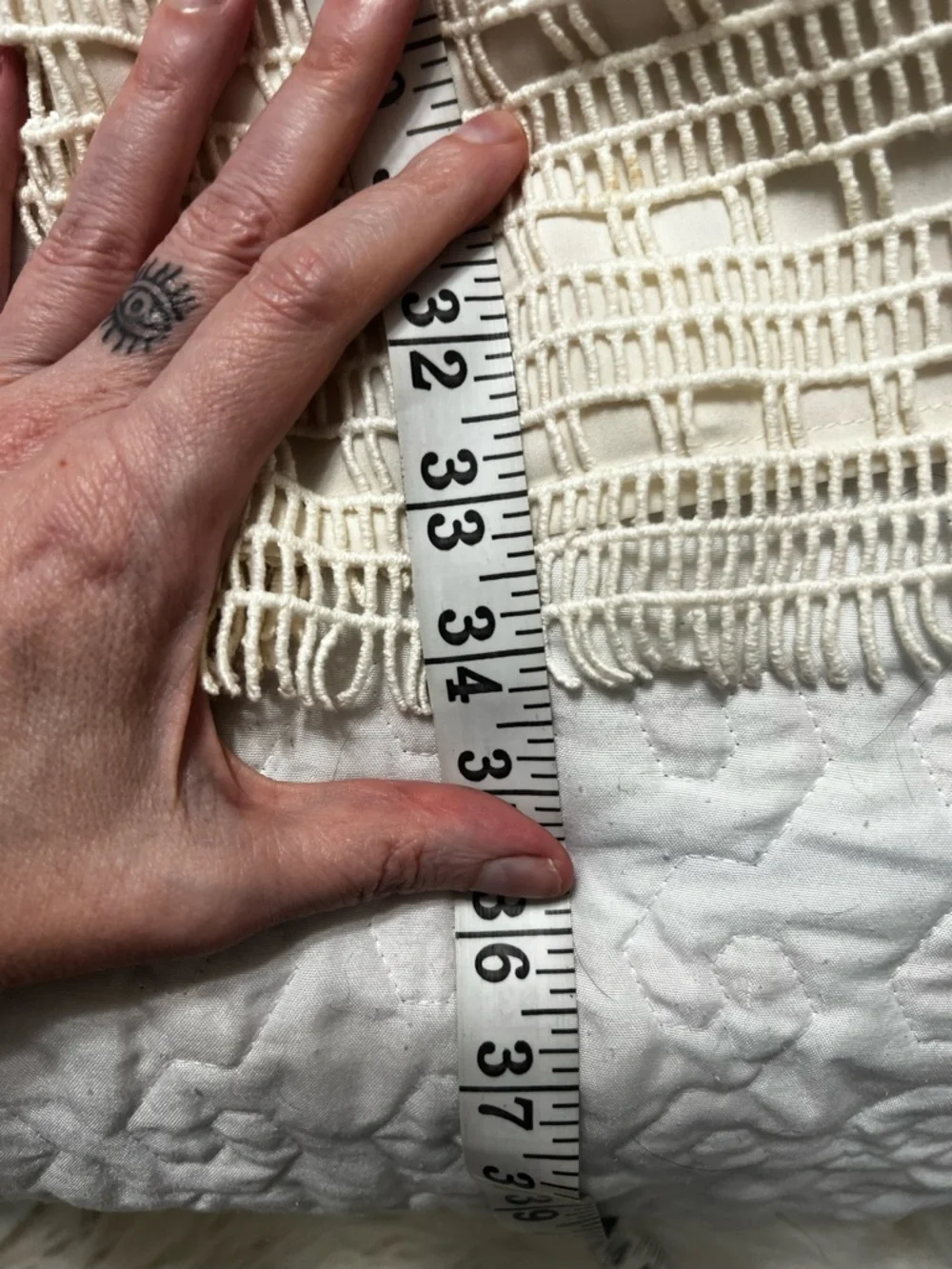 Tory Burch Dress Crochet Lace Lined
Pencil Ivory Off White Medium - Picture 6 of 16